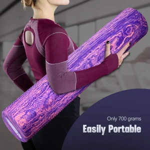 90CM Solid Floating Dot Foam Roller, Relieve Muscle Tension &Promote Circulation