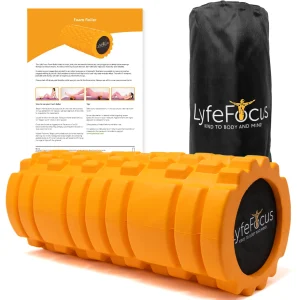 Foam Roller Trigger Point Premium Massage Roller - With Carry Case - LyfeFocus