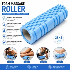 Foam Roller Deep Tissue Massage Fitness Yoga Gym Muscle Recovery Roller