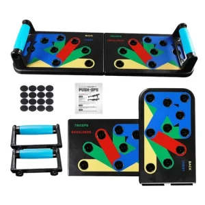 Push Up Board Fitness Workout Gym Muscle Exercise 12 Position Push up Stand