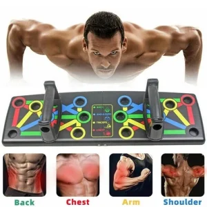 Foldable 14 in 1 Push Up Board Fitness Workout Train Gym Muscle Exercise Press .